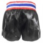 Boxsense Retro Thai Boxing Shorts : BXSRTO-001-Black